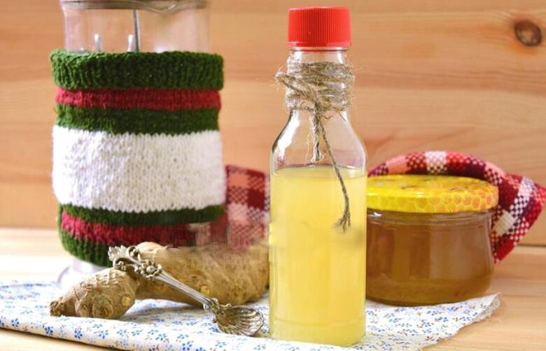 gembertinctuur met citroen en honing voor potentie