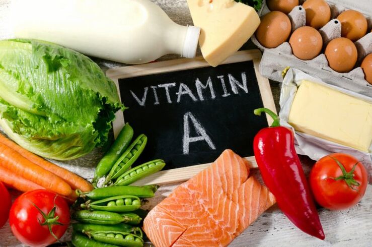 vitamine A in producten voor potentie